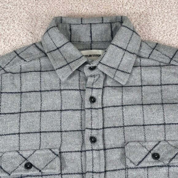 Taylor Stitch Other - Taylor Stitch California Button Shirt Grey Blue Plaid Flannel Chamois 38 Small